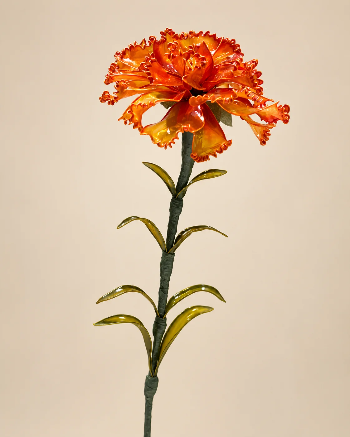 康乃馨水晶花作品