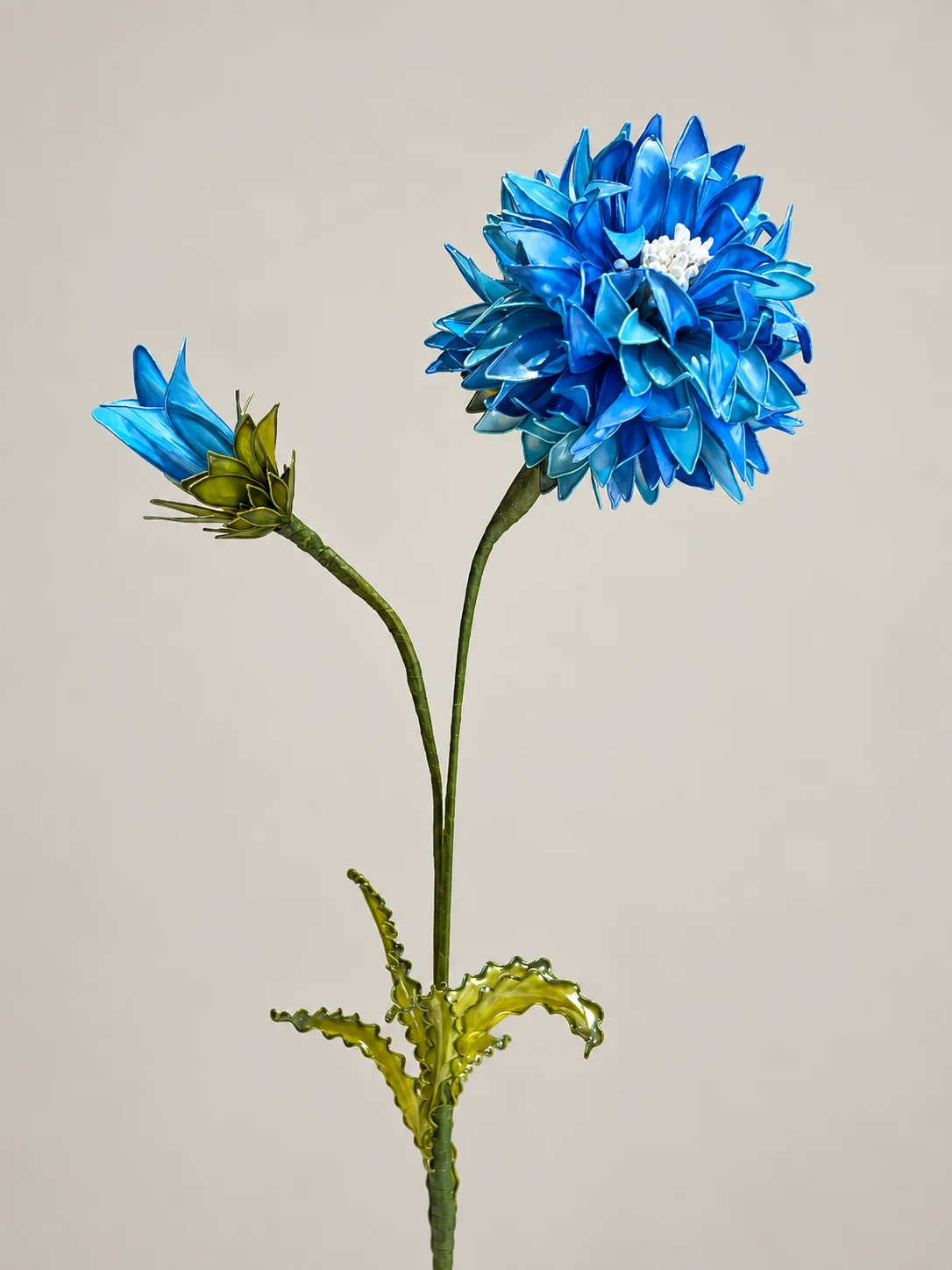 矢車菊水晶花作品