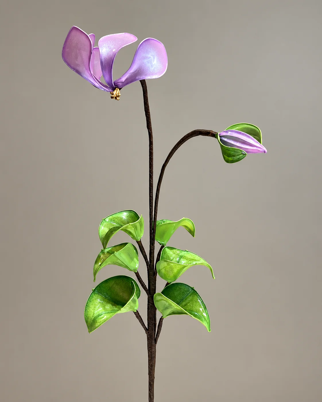 仙克來水晶花作品