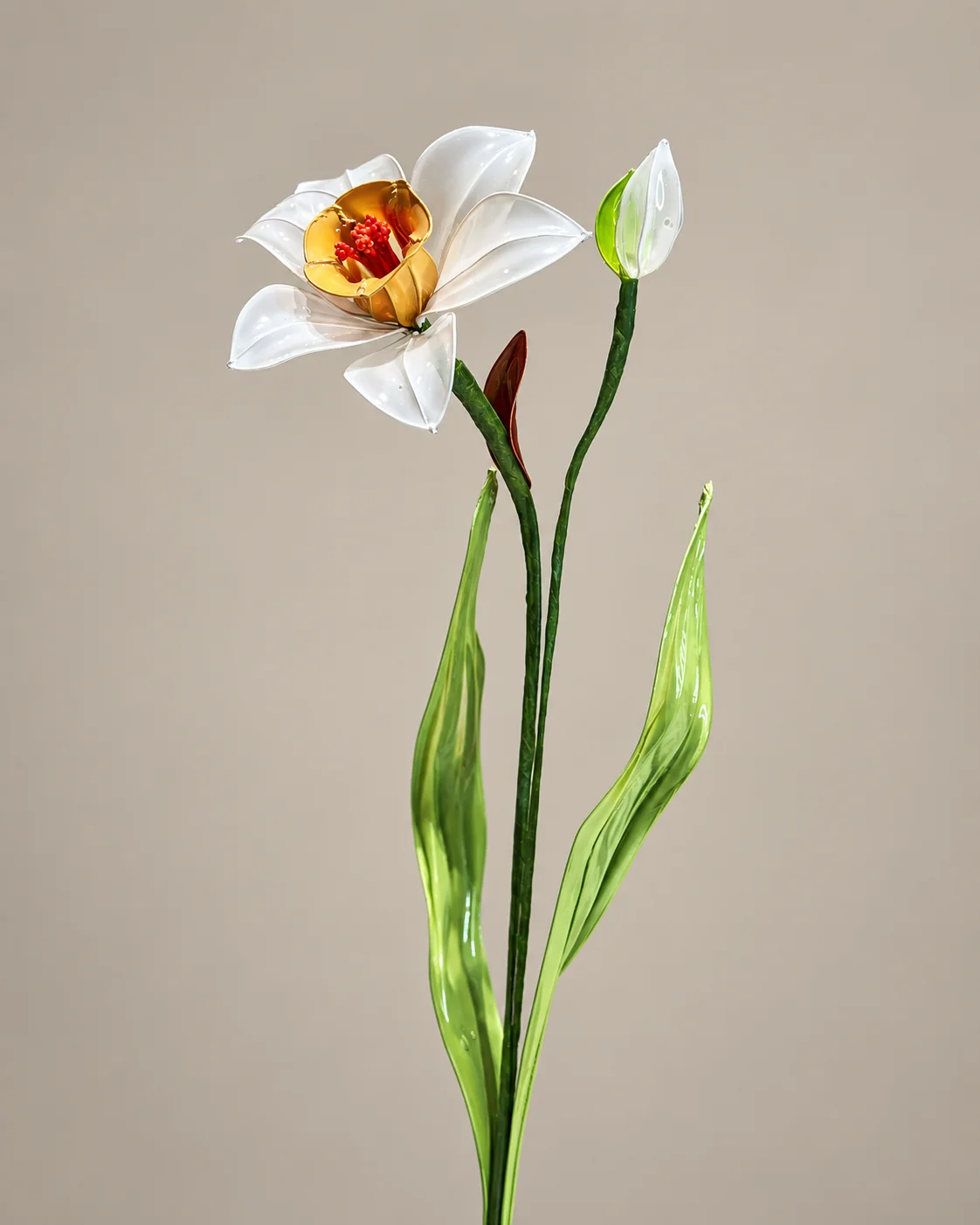 水仙花水晶花作品