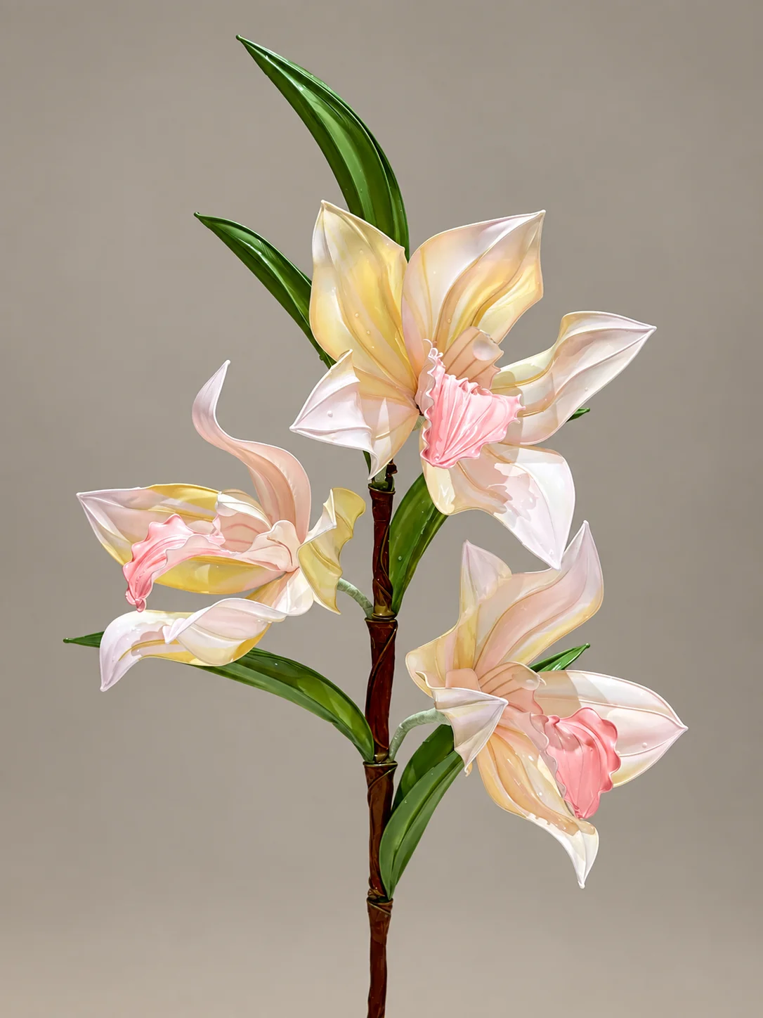 石斛蘭水晶花手作作品