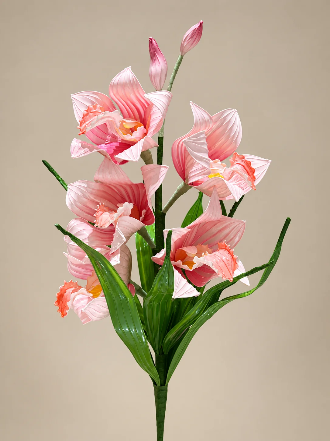 虎頭蘭水晶花手作作品