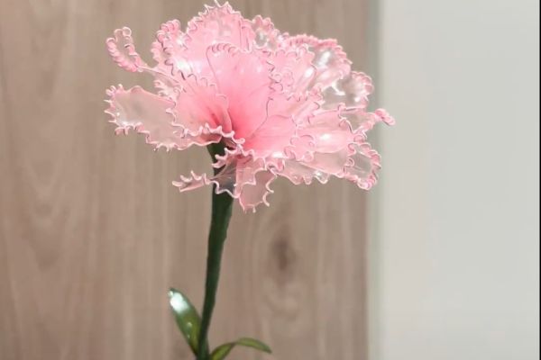完成水晶花作品
